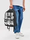 Рюкзак джинсовый / иероглифы One Piece
