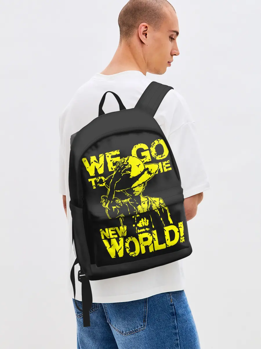 Рюкзак джинсовый / One Piece We Go World