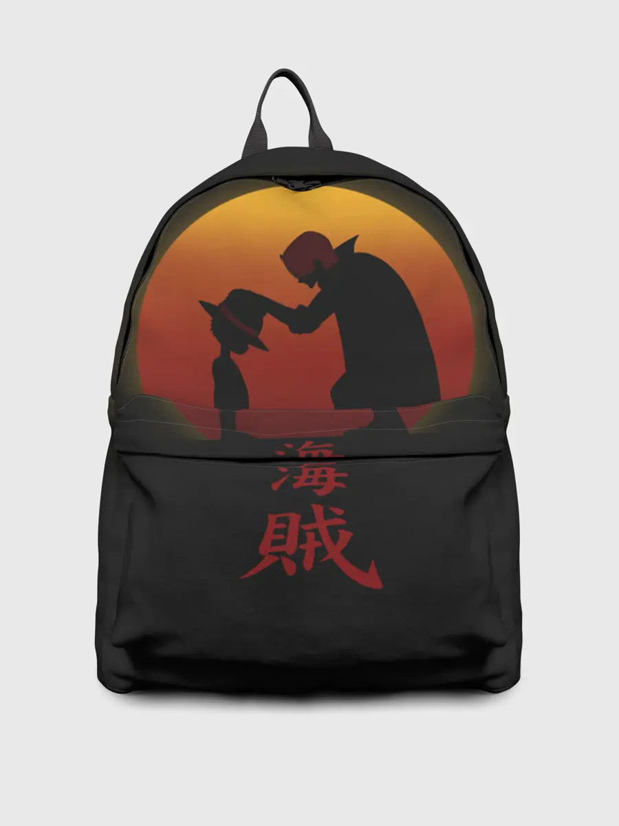 Рюкзак джинсовый / похлопывает по голове One Piece