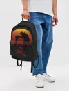 Рюкзак джинсовый / похлопывает по голове One Piece