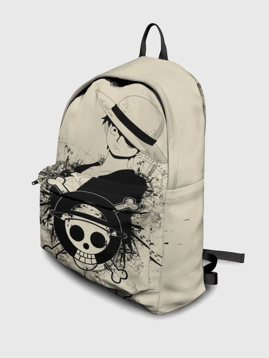Рюкзак джинсовый / шляпа и череп One Piece