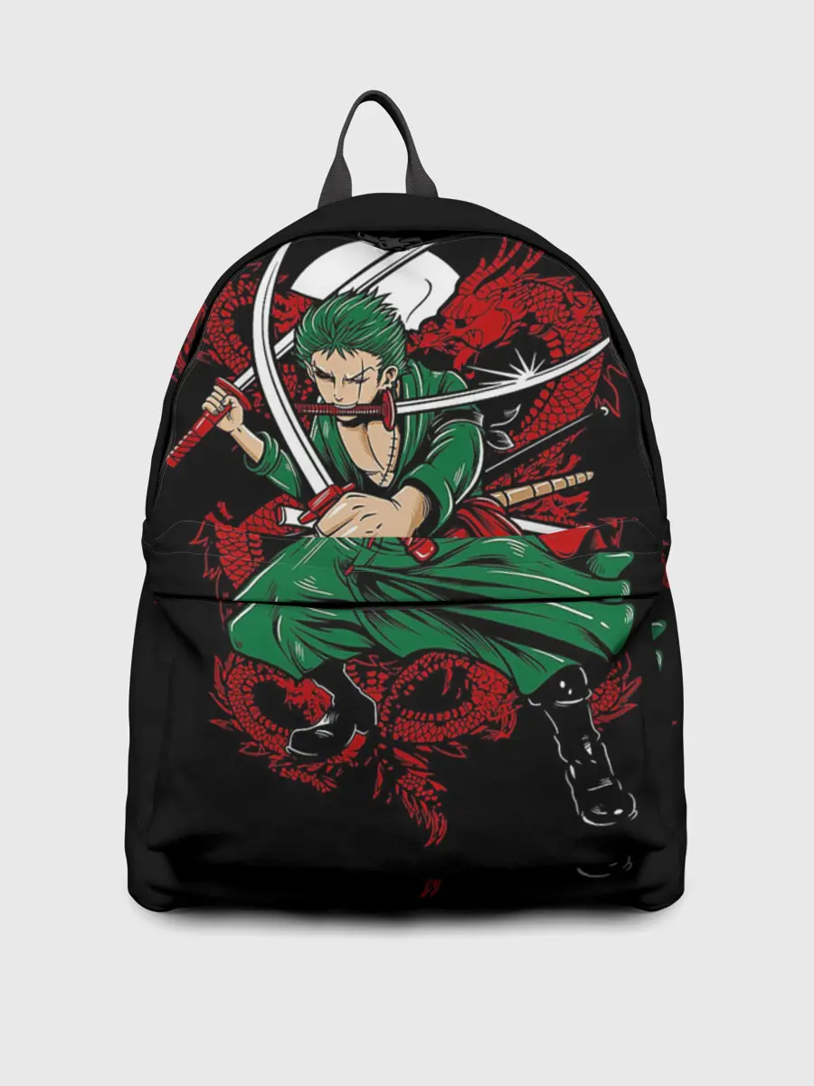 Рюкзак джинсовый / Зеленый воин One Piece