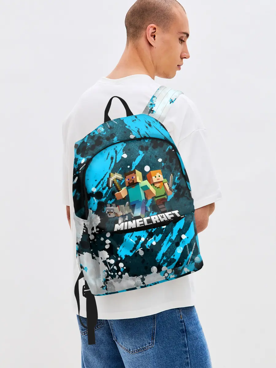 Рюкзак джинсовый / Minecraft / Майнкрафт