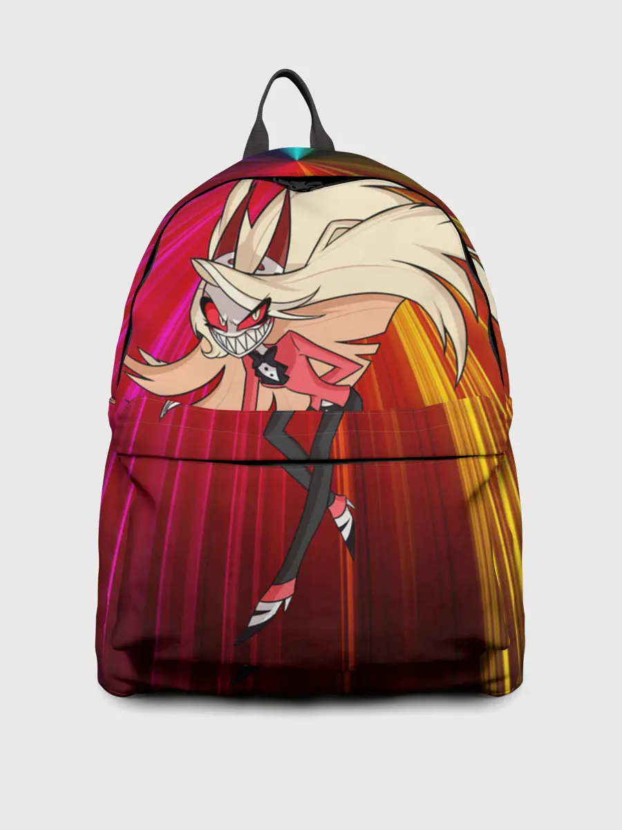 Рюкзак джинсовый / Hazbin Hotel - Отель Хазбин