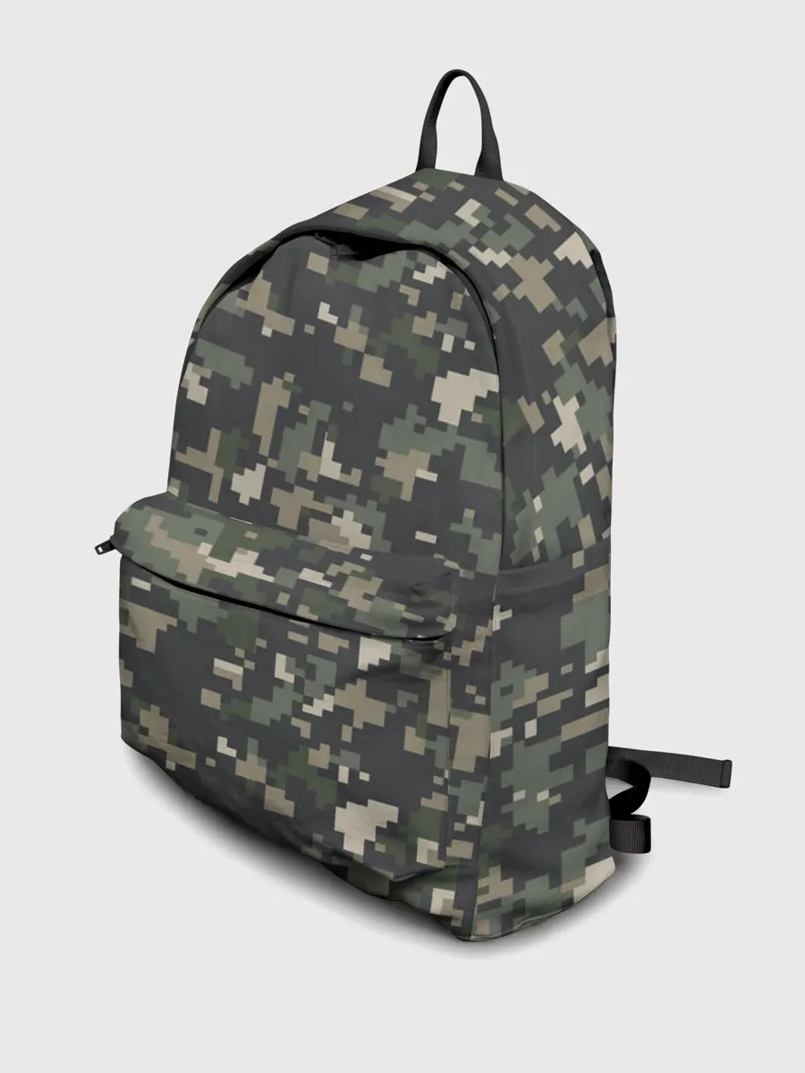 Рюкзак джинсовый / Пиксельный камуфляж