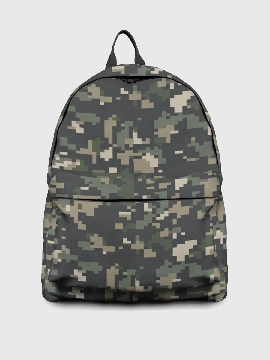 Рюкзак джинсовый / Пиксельный камуфляж