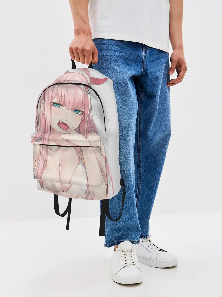 Рюкзак джинсовый / Ahegao Zero Two