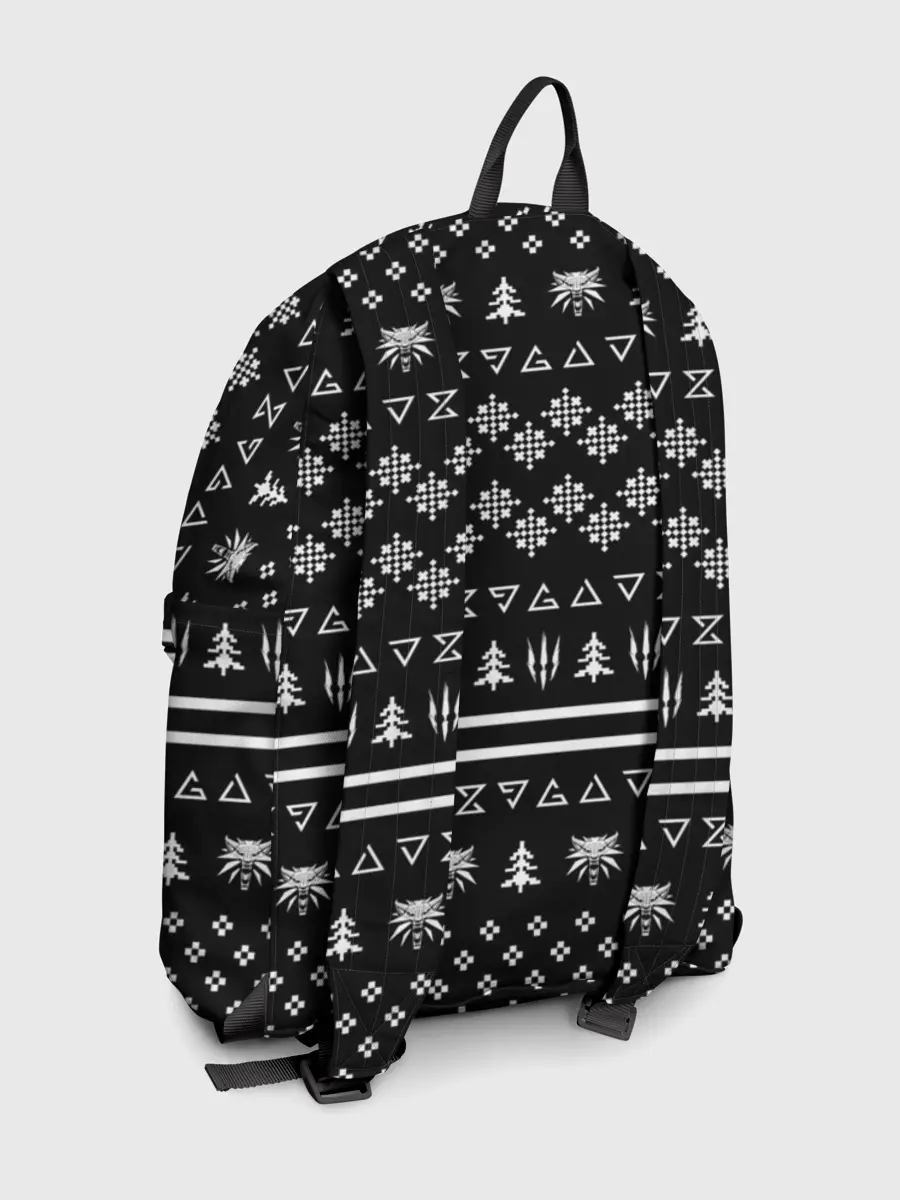 Рюкзак джинсовый / ВЕДЬМАК НОВОГОДНИЙ