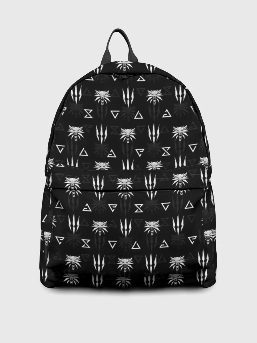 Рюкзак джинсовый / ВЕДЬМАК | THE WITCHER | ГЕРАЛЬТ | WOLF