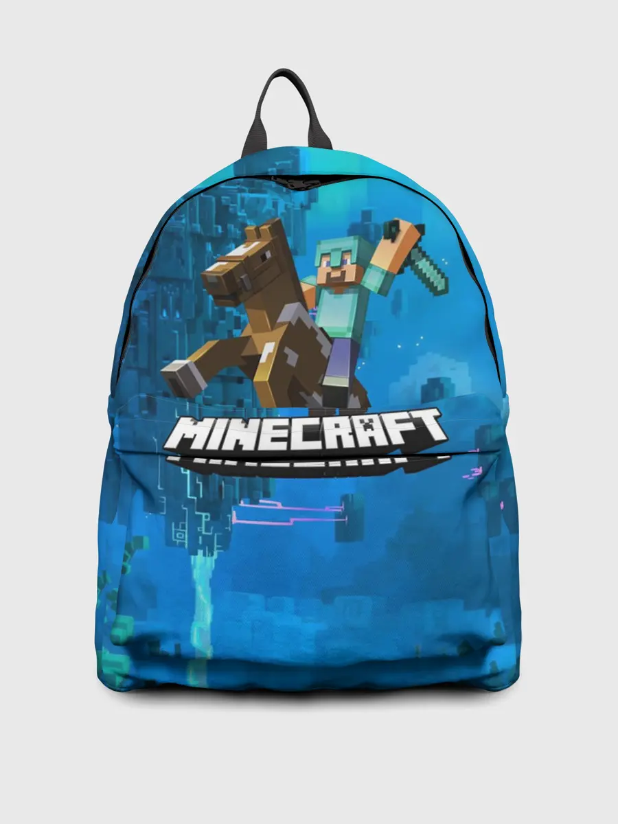 Рюкзак джинсовый / Майнкрафт