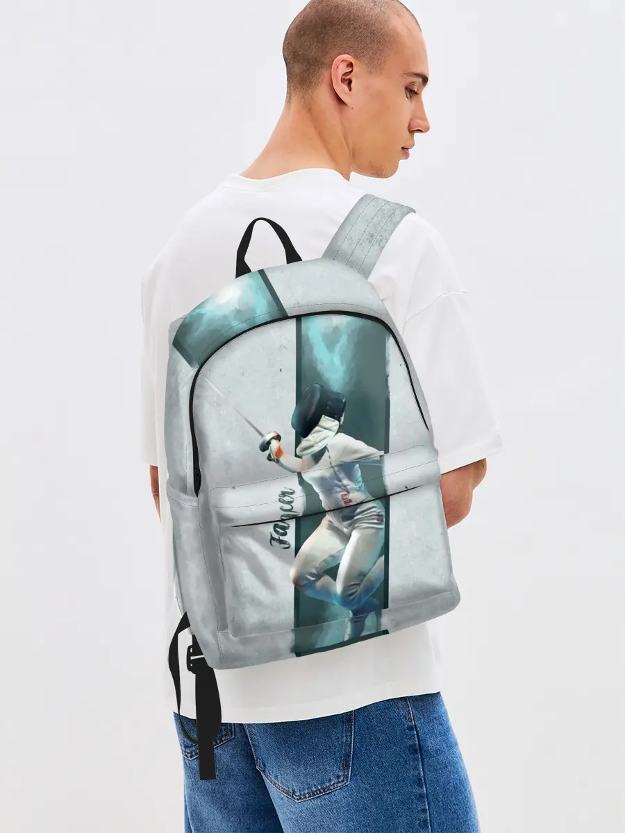 Рюкзак джинсовый / Фехтовальщик