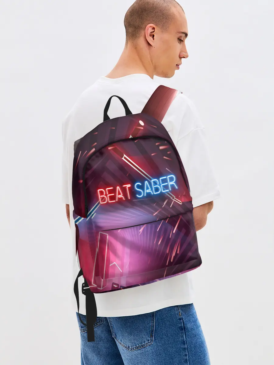 Рюкзак джинсовый / Beat Saber