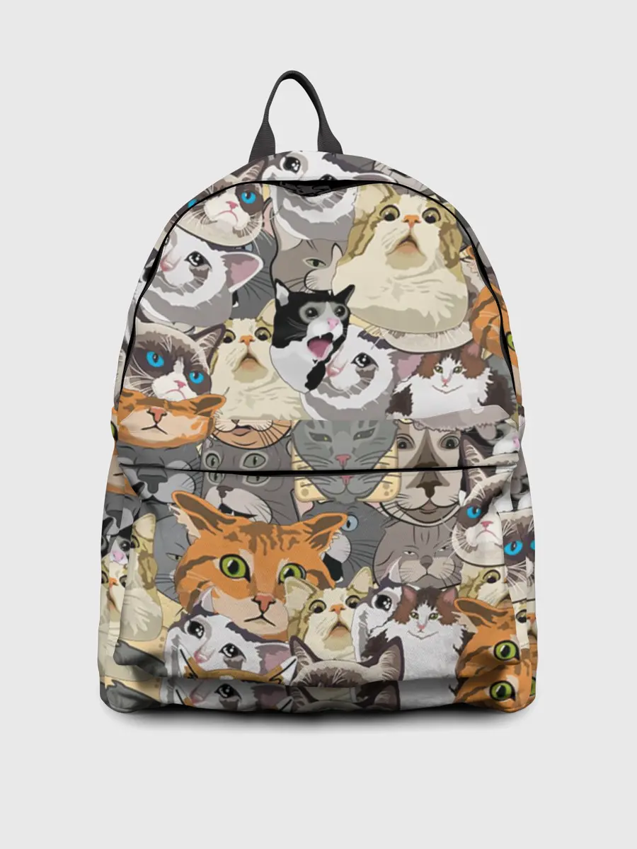 Рюкзак джинсовый / ALL CATS MEMES