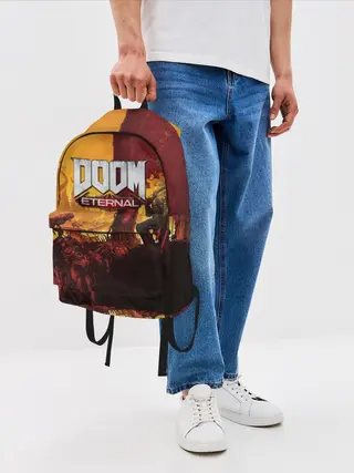 Рюкзак джинсовый / DOOM eternal 2020