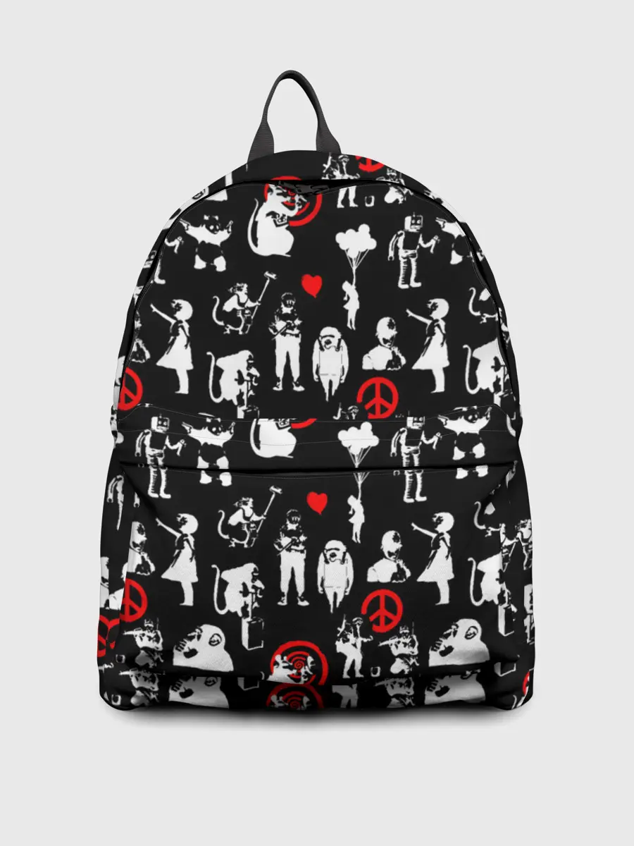 Рюкзак джинсовый / Banksy