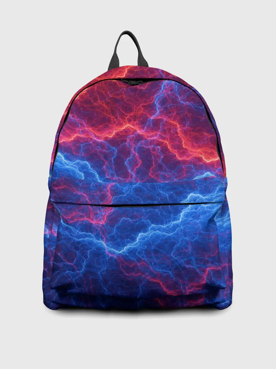 Рюкзак джинсовый / Молнии: Огонь и лед