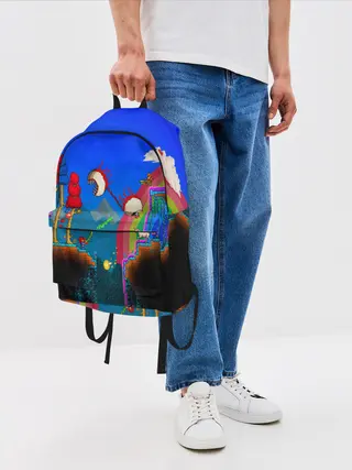 Рюкзак джинсовый / TERRARIA GAME