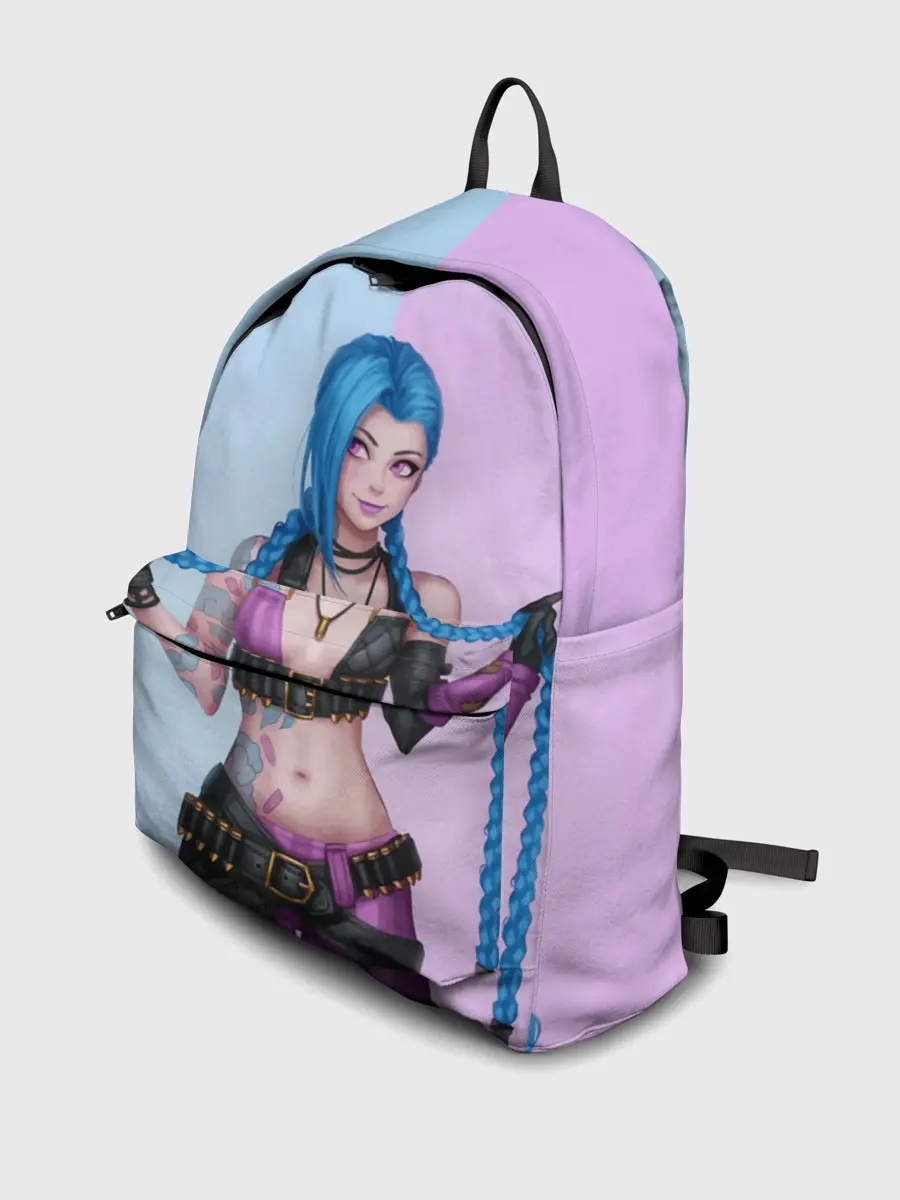 Рюкзак джинсовый / League of Legends Jinx