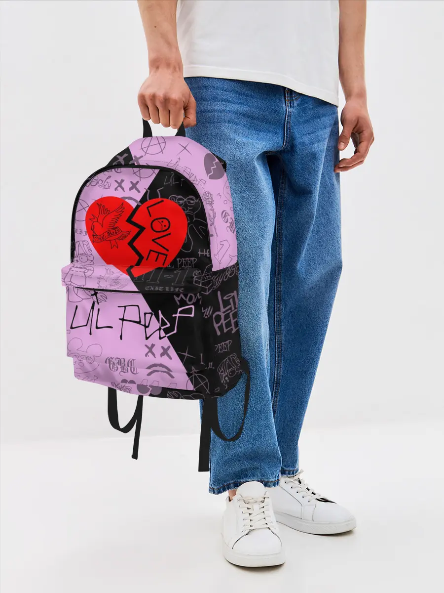 Рюкзак джинсовый / LIL PEEP.