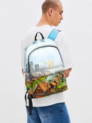 Рюкзак джинсовый / ГЕРОИ МЕЧА И МАГИИ