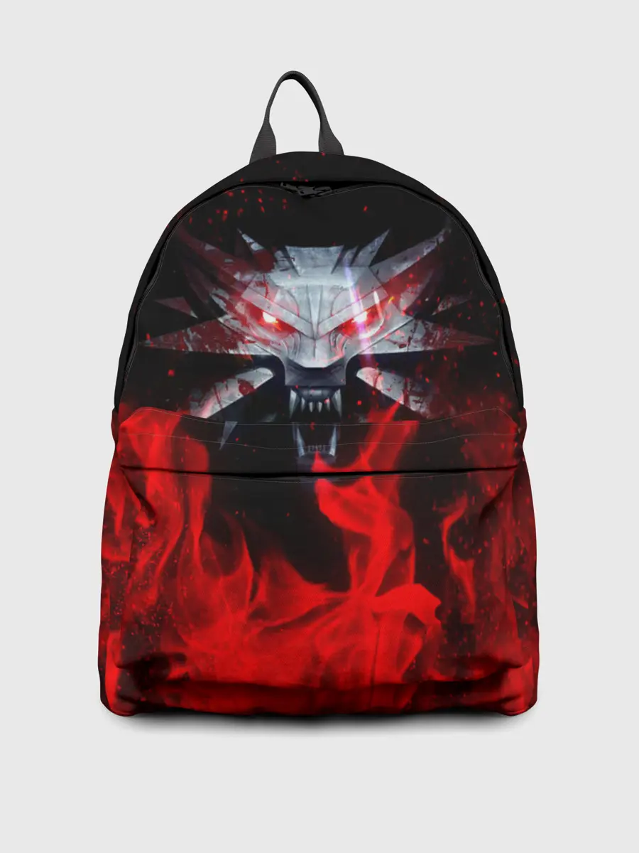 Рюкзак джинсовый / ВЕДЬМАК / THE WITCHER / ГЕРАЛЬТ | ВОЛК WOLF