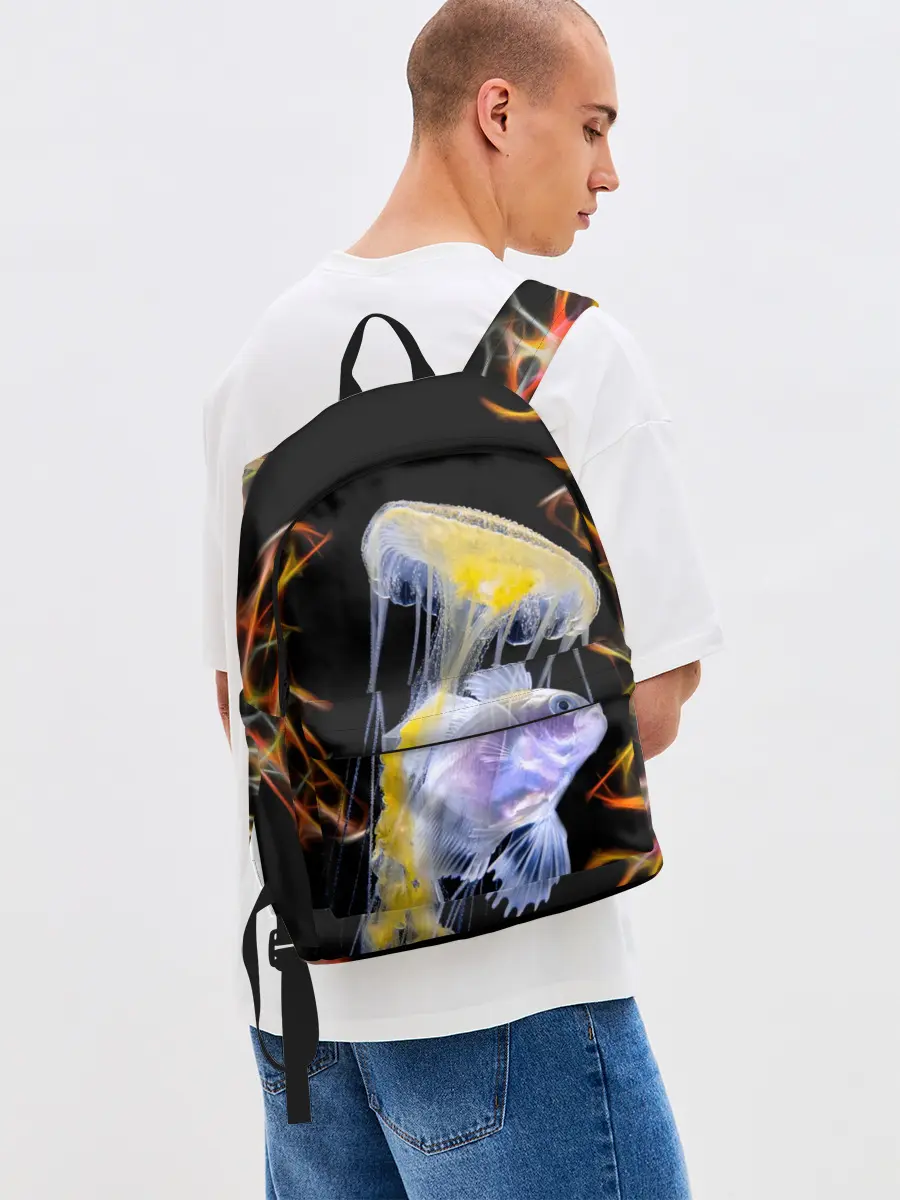 Рюкзак джинсовый / медуза