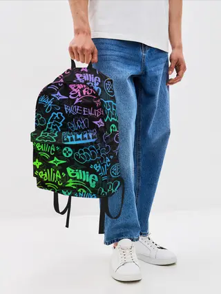 Рюкзак джинсовый / BILLIE EILISH | БИЛЛИ АЙЛИШ