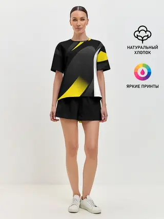 Женская пижама с шортами / SPORT WEAR YELLOW