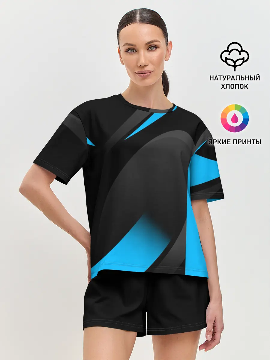 Женская пижама с шортами / SPORT WEAR BLUE