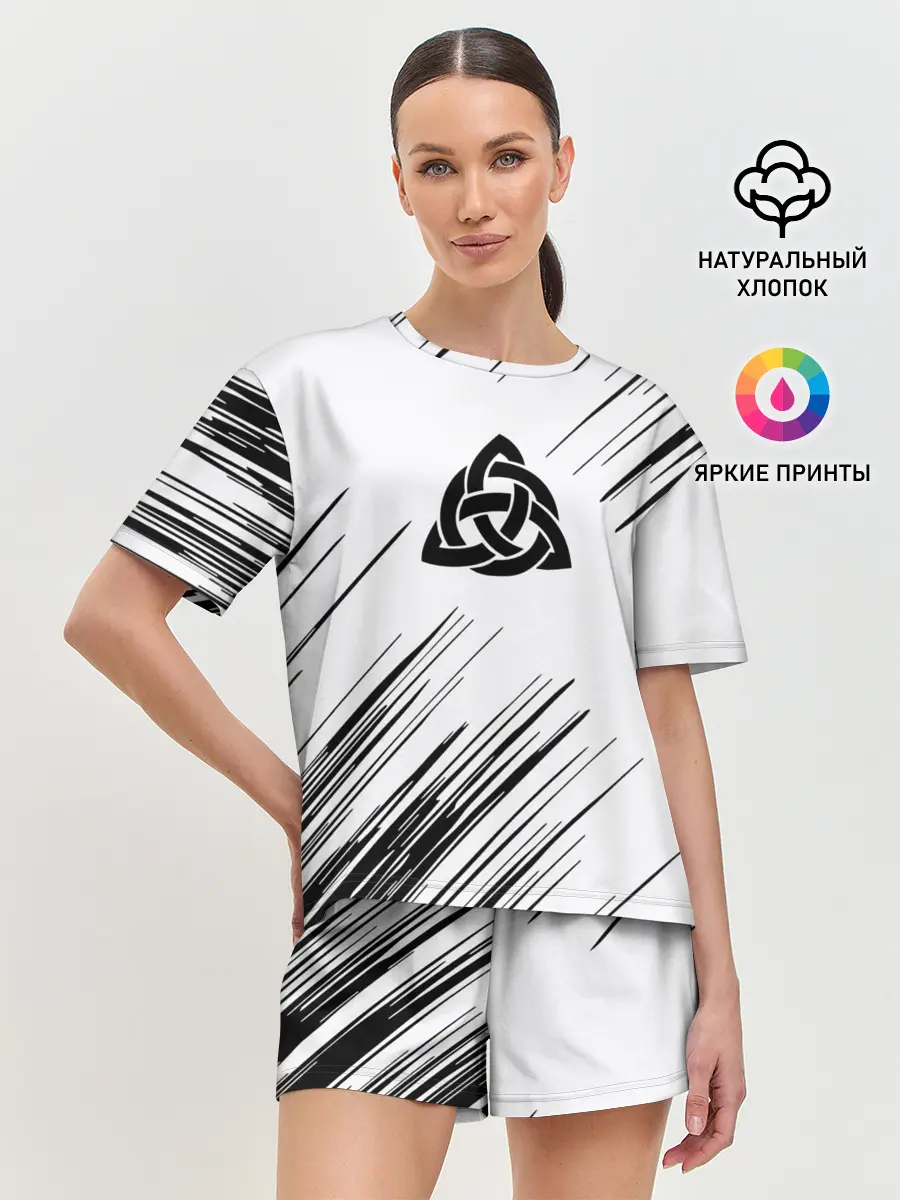 Женская пижама с шортами / Символика Скандинавов