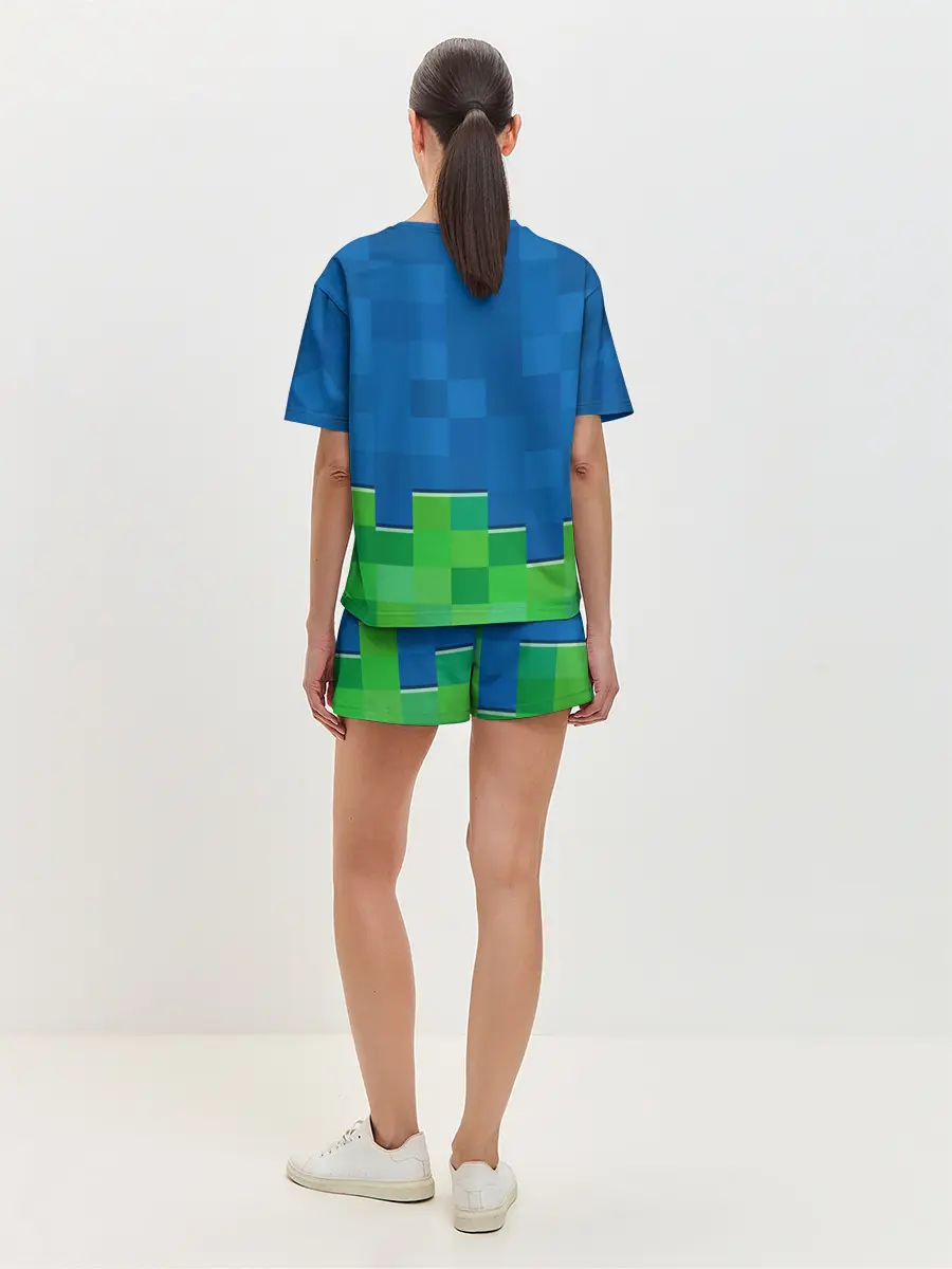 Женская пижама с шортами / Minecraft / Майнкрафт