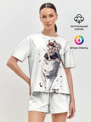 Женская пижама с шортами / Принцесса Мононоке