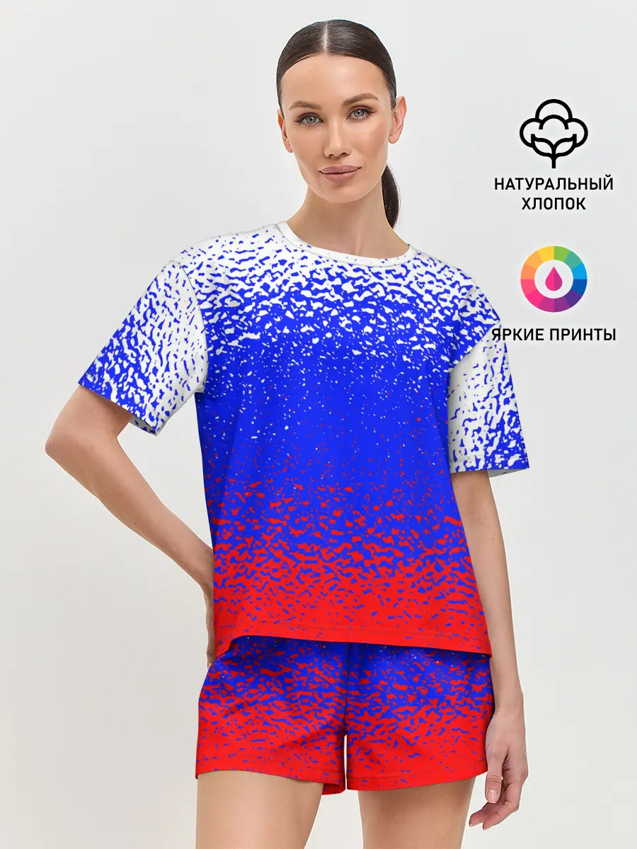 Женская пижама с шортами / Текстура.