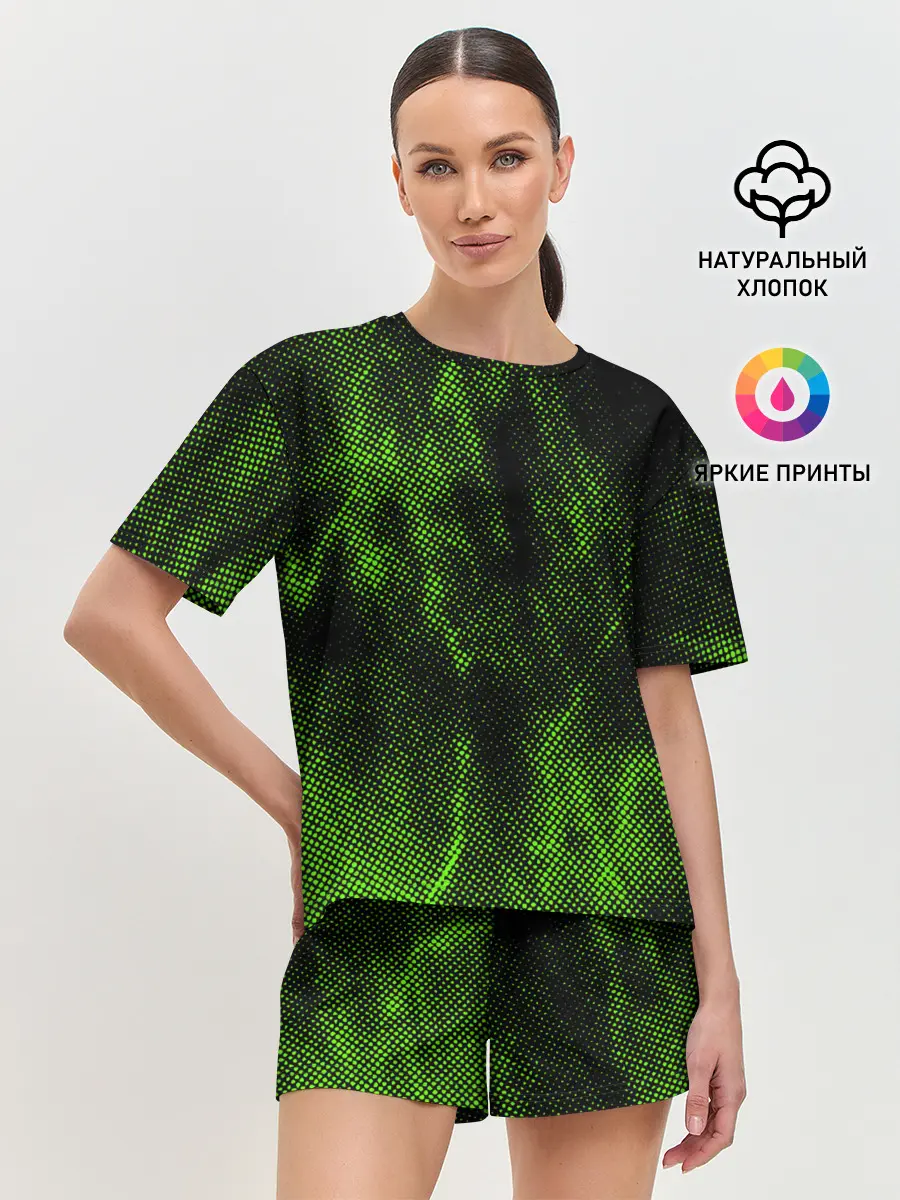 Женская пижама с шортами / Текстура.