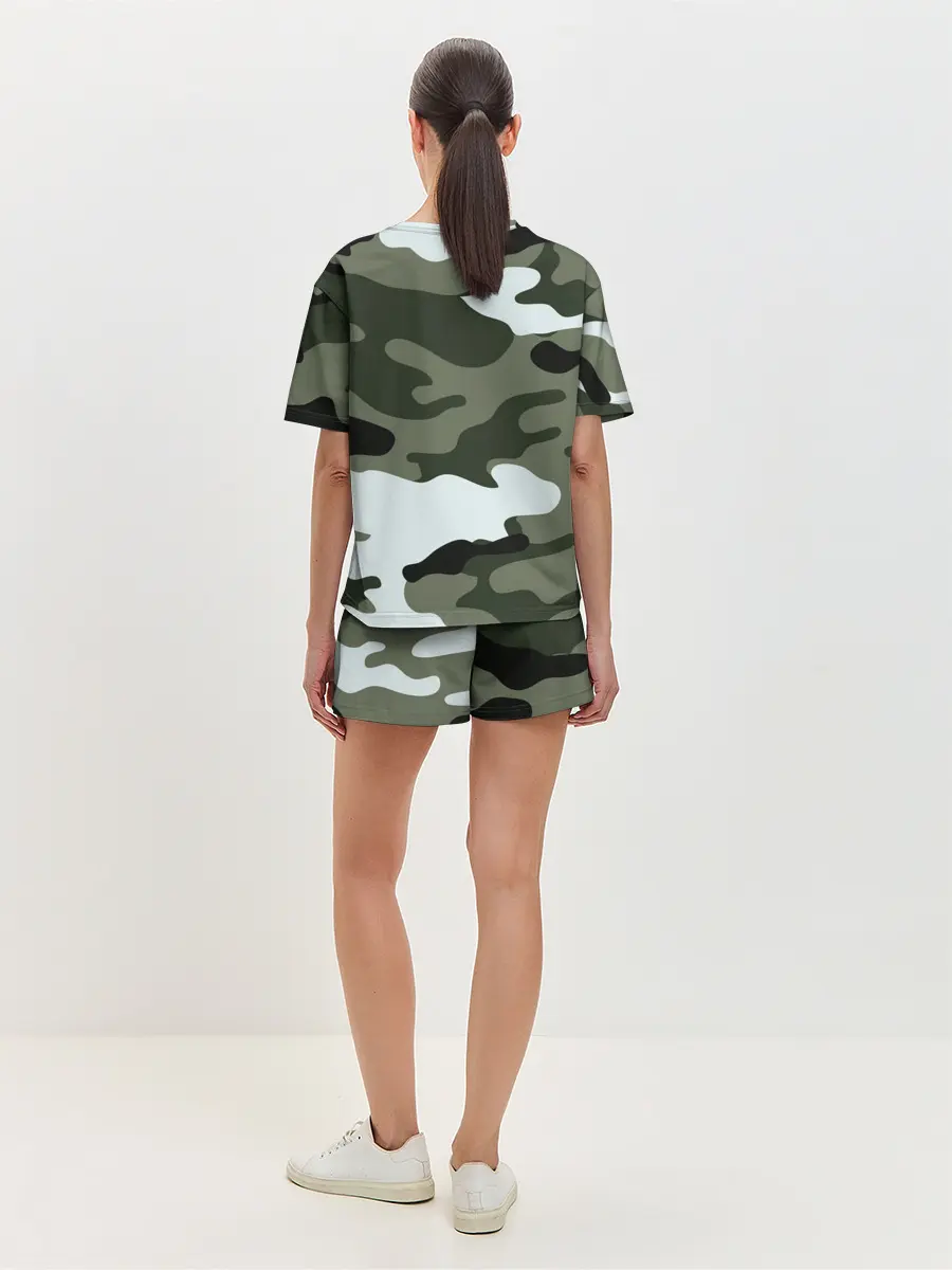 Женская пижама с шортами / camouflage 2