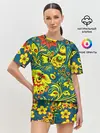 Женская пижама с шортами / Хохлома