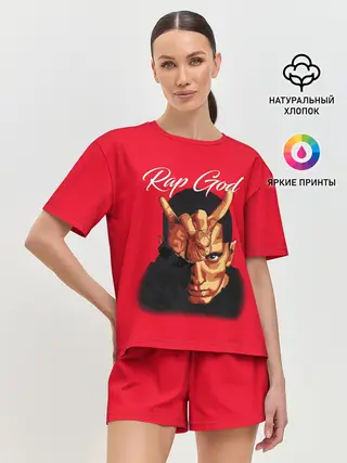 Женская пижама с шортами / EMINEM RAP GOD