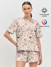 Женская пижама с шортами / Текстура.