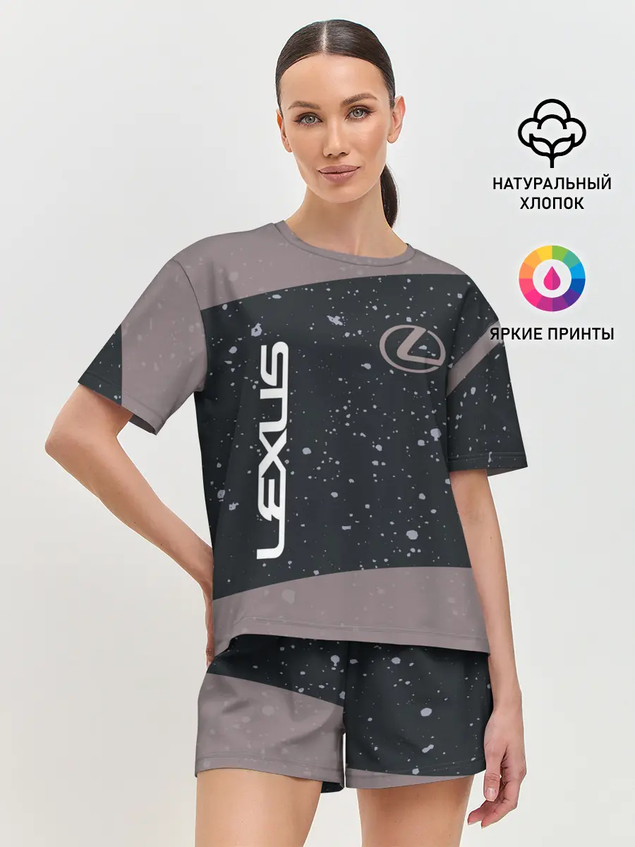Женская пижама с шортами / LEXUS / ЛЕКСУС