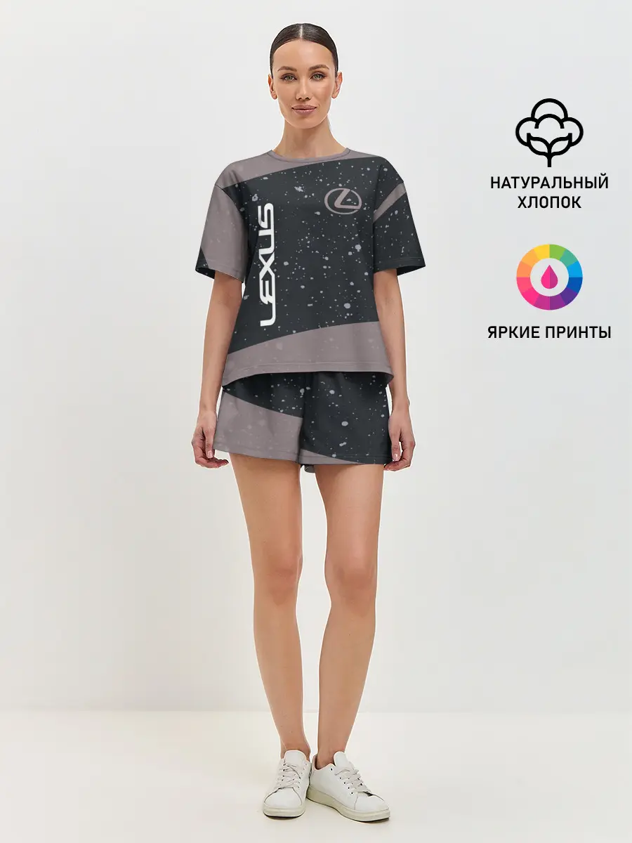 Женская пижама с шортами / LEXUS / ЛЕКСУС