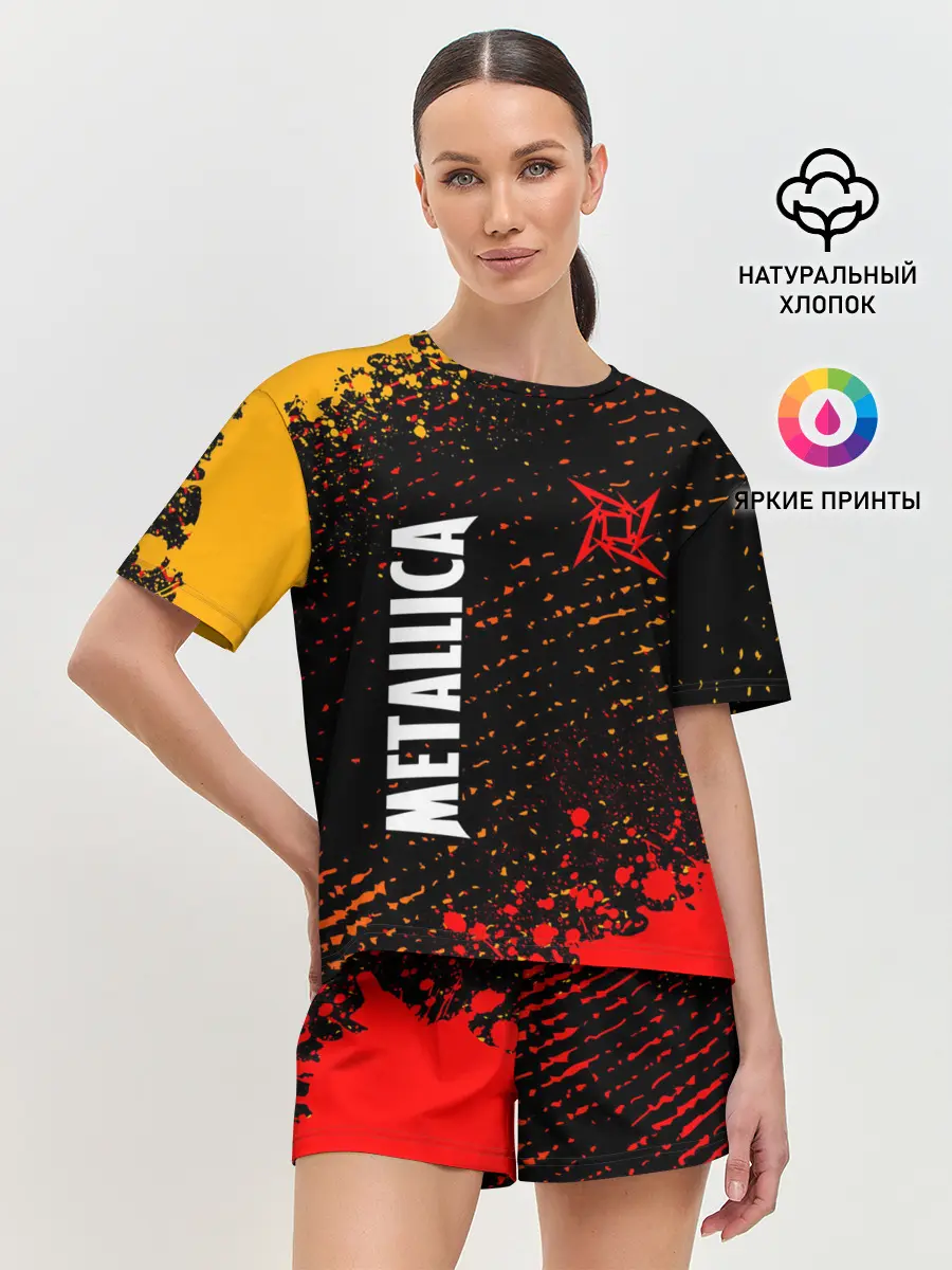 Женская пижама с шортами / METALLICA / МЕТАЛЛИКА