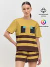 Женская пижама с шортами / Minecraft Bee