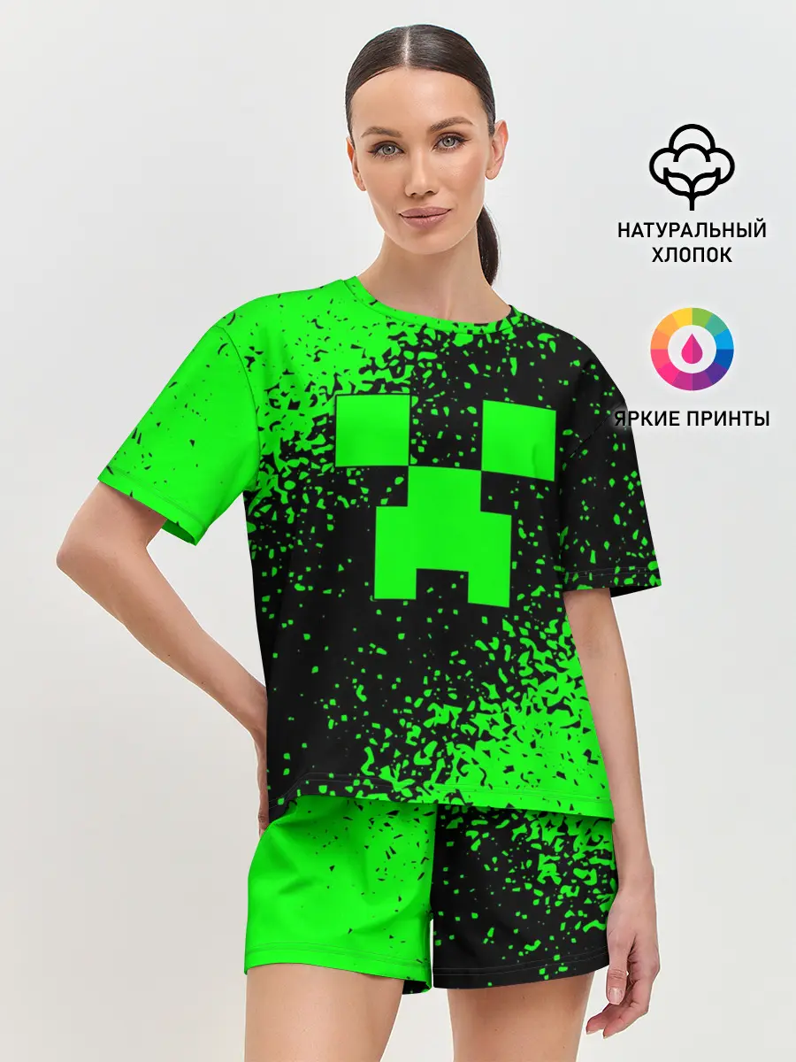 Женская пижама с шортами / MINECRAFT