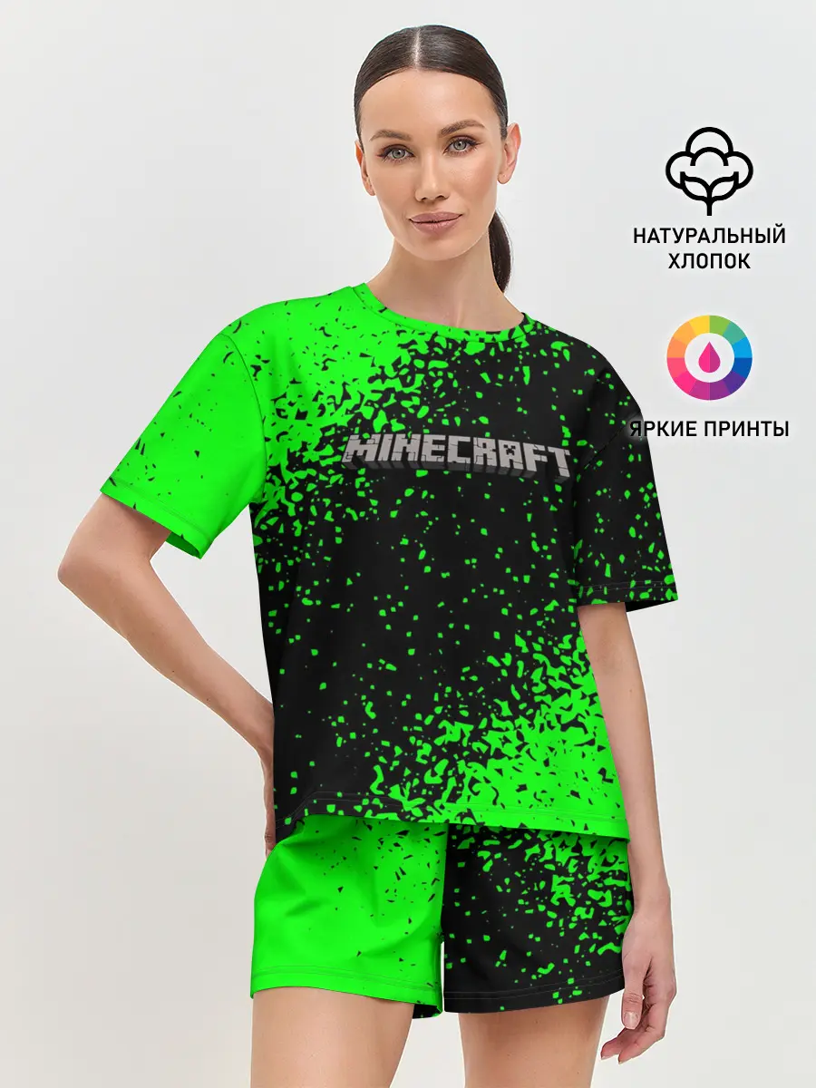 Женская пижама с шортами / MINECRAFT