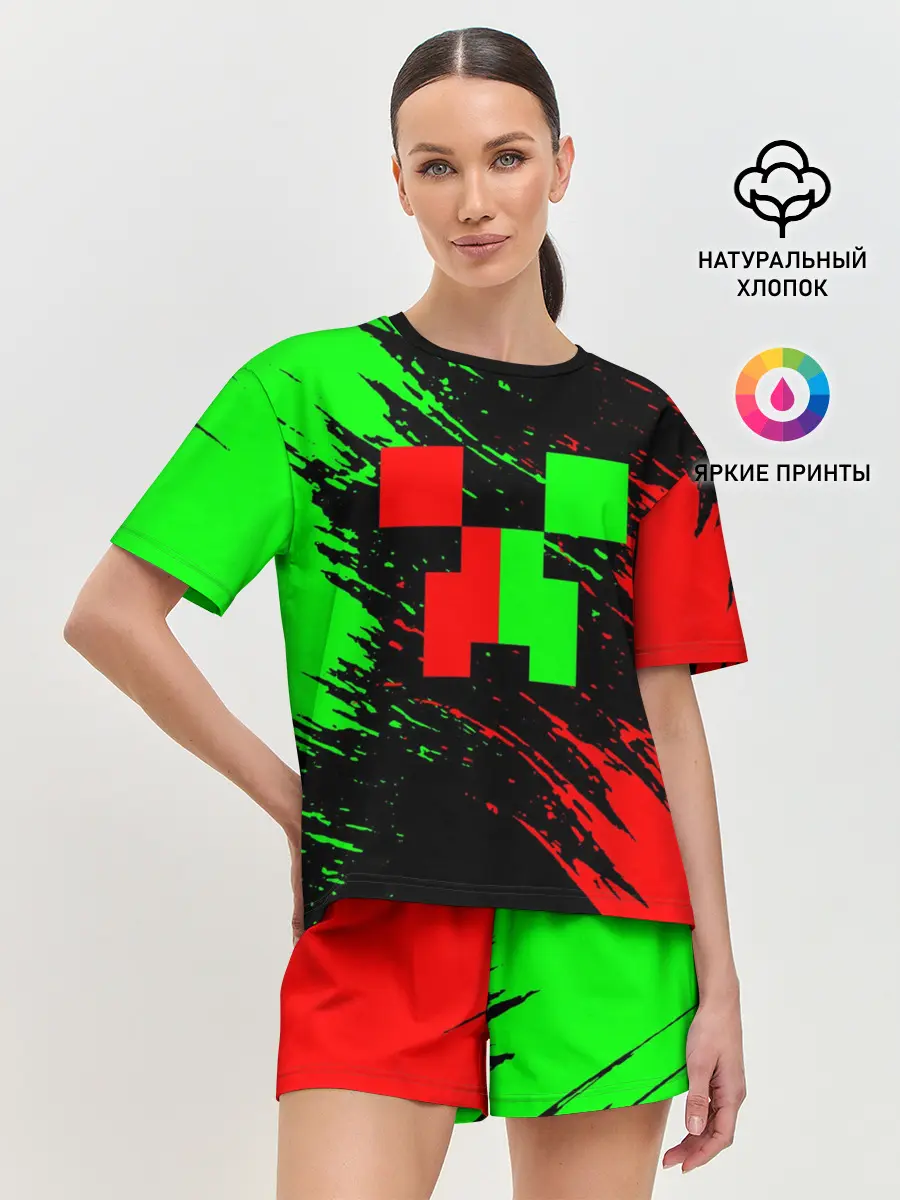 Женская пижама с шортами / MINECRAFT