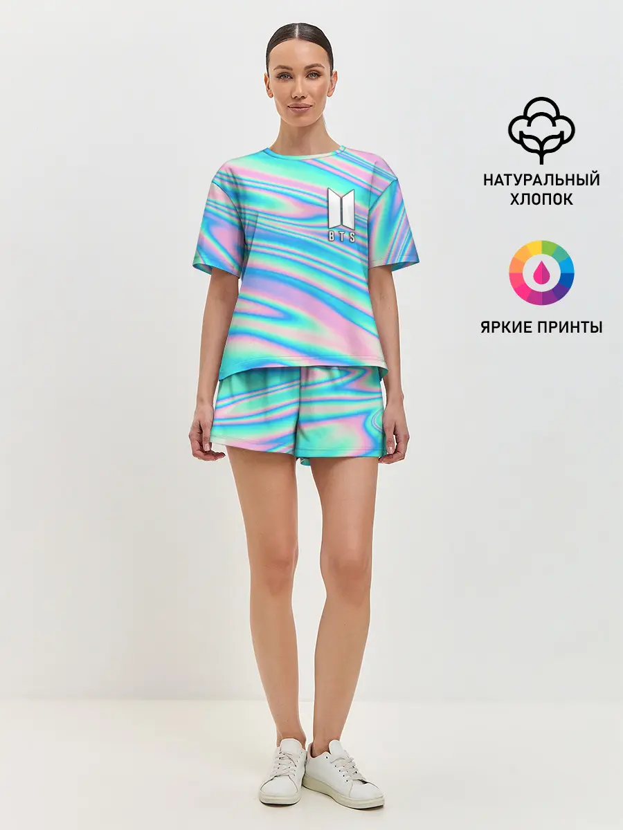 Женская пижама с шортами / BTS