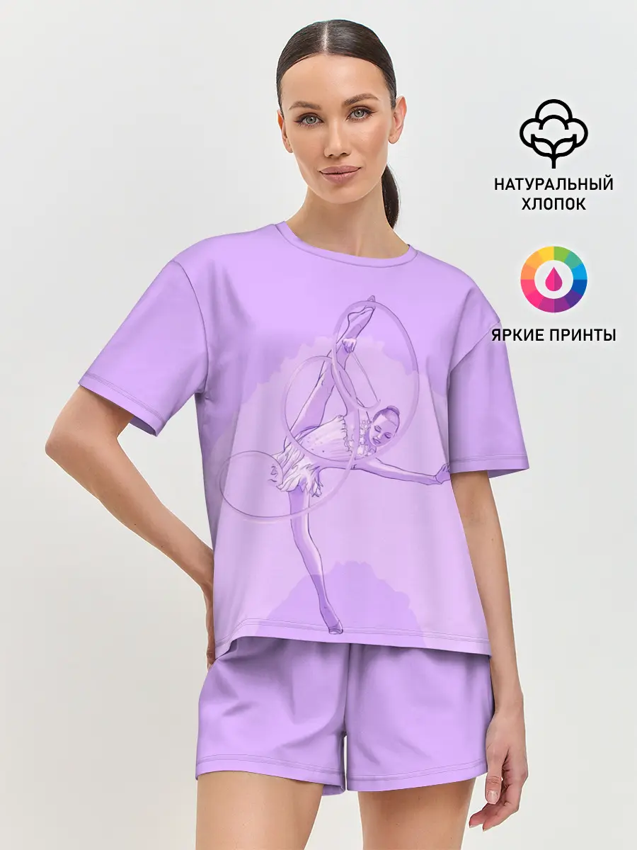 Женская пижама с шортами / Гимнастика