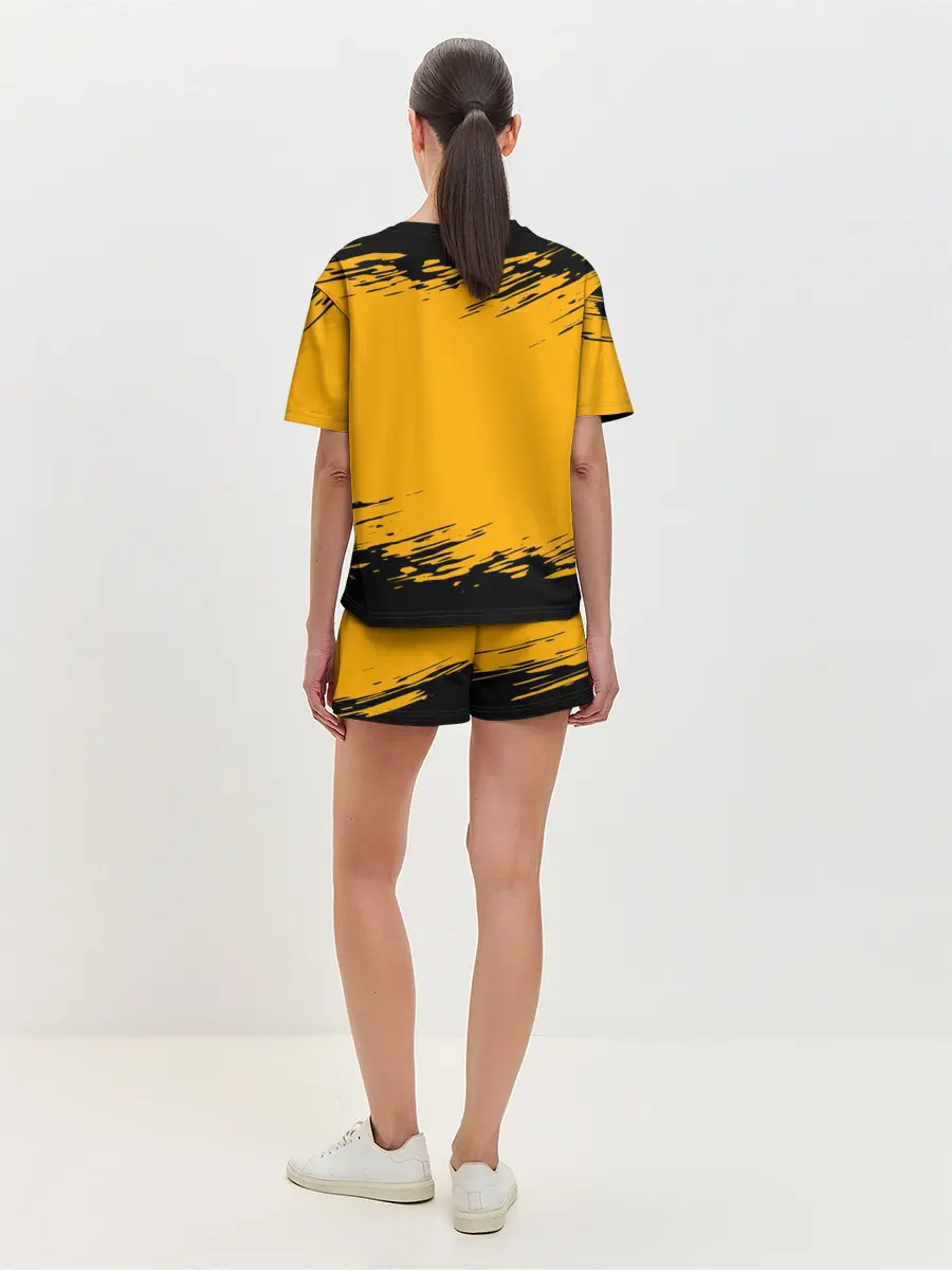 Женская пижама с шортами / Pikachu black&yellow