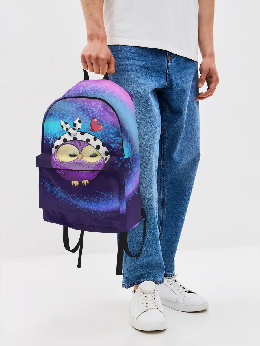 Рюкзак джинсовый / Стильная сова