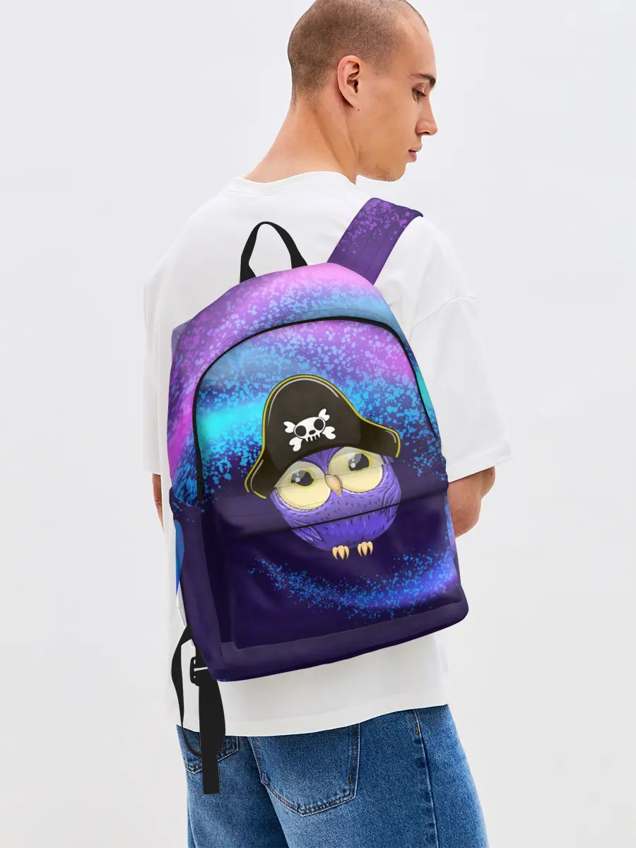 Рюкзак джинсовый / Сова пират